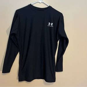 Under Armour Cold Gear Compression Shirt Mens Size XL Black Long Sleeve. Sport.